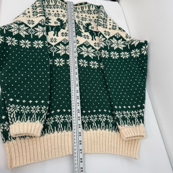 Vintage Deer Hill Knitters Cardigan Size L Nordic Fair Isle Scandinavian Moose - Picture 10 of 11
